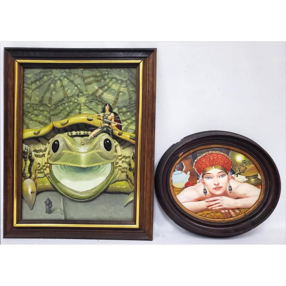 attrib to roger dean painting oil on canvas · World Auction Gallery · 2026-03-18 Roger Dean comparable auction result: attrib to roger dean painting oil on canvas