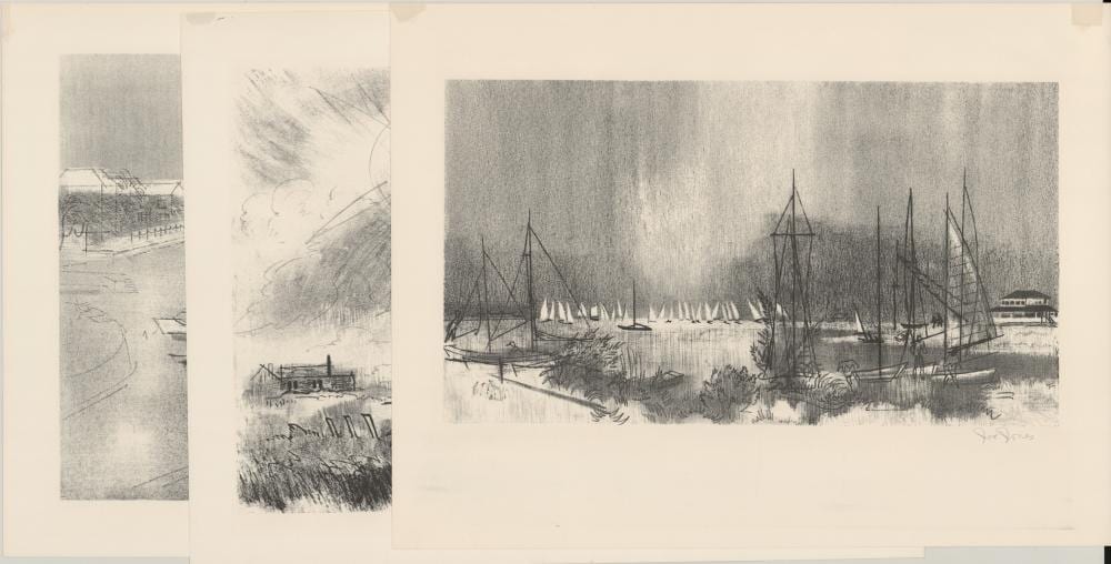Joe Jones comparable auction result: joe jones 3 signed lithographs aaa