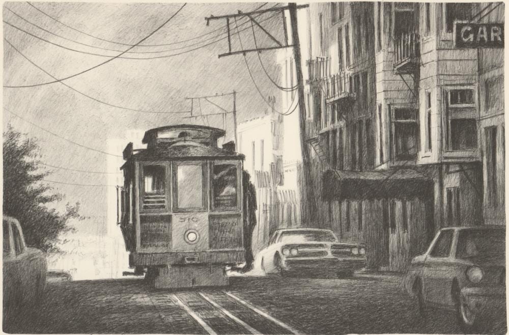 John Kelly comparable auction result: john kelly signed ap litho sf cable car coa