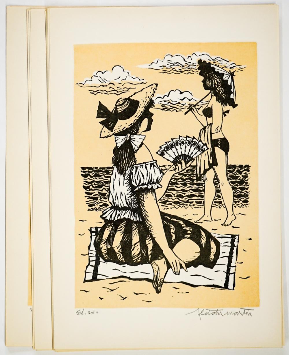 Fletcher Martin comparable auction result: fletcher martin signed lithographs nos 30