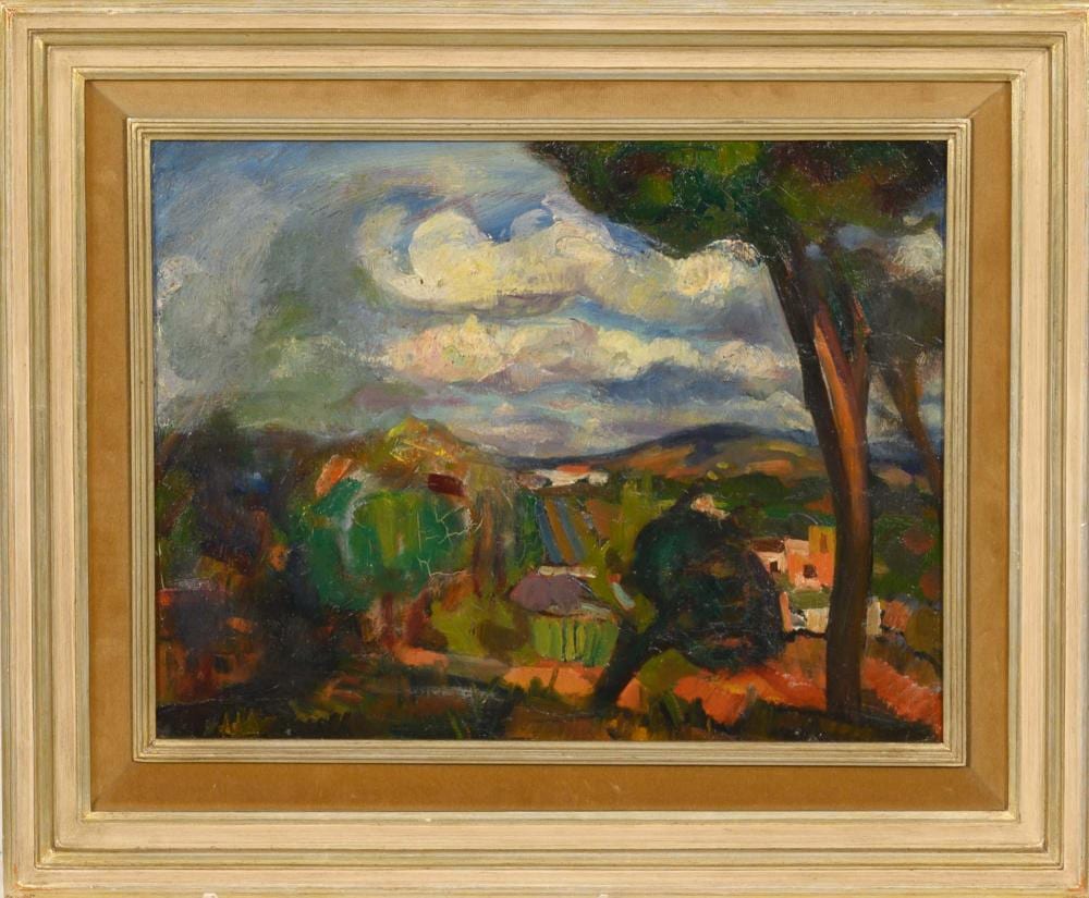 Eduardo Viana comparable auction result: eduardo viana paisagem campestre leo sobre tela dim aprox 30 x 38 cm