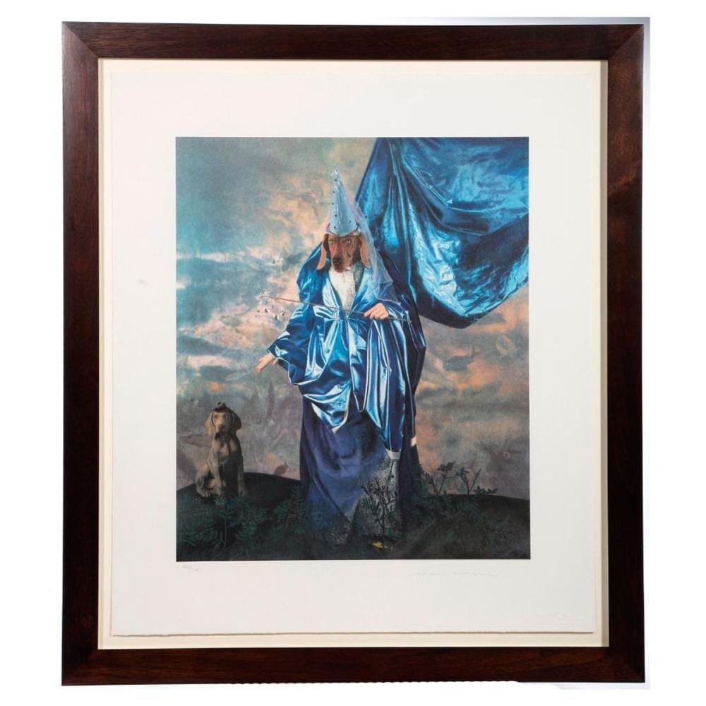 William Wegman comparable auction result: william wegman fairy godmother print