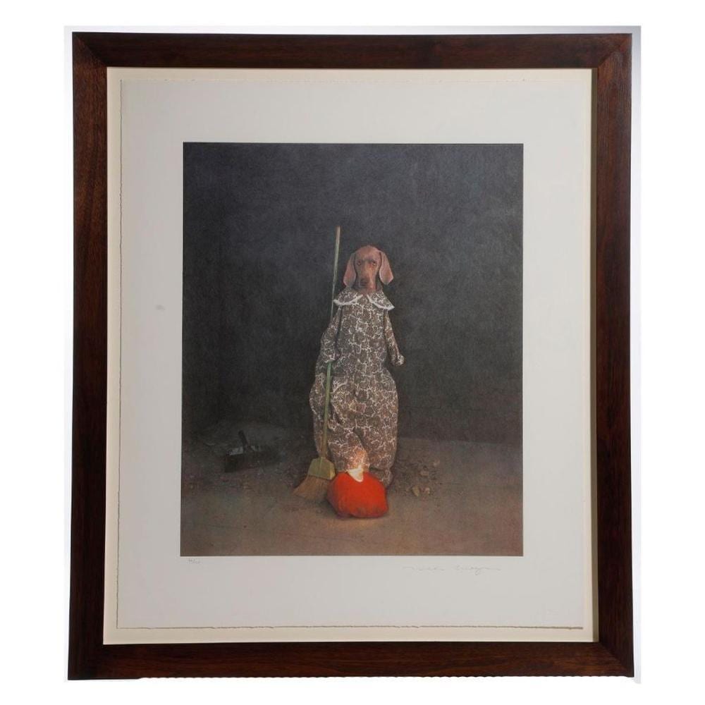 William Wegman comparable auction result: william wegman cinderella print