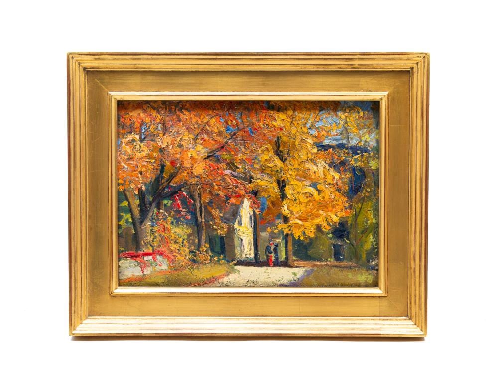 Robert Osborne Chadeayne comparable auction result: robert osborne chadeayne columbus ohio 1897 1981 oil on board landscape in hackman frame frame 16 5 h 20 75 w board 11 5 h 16 w