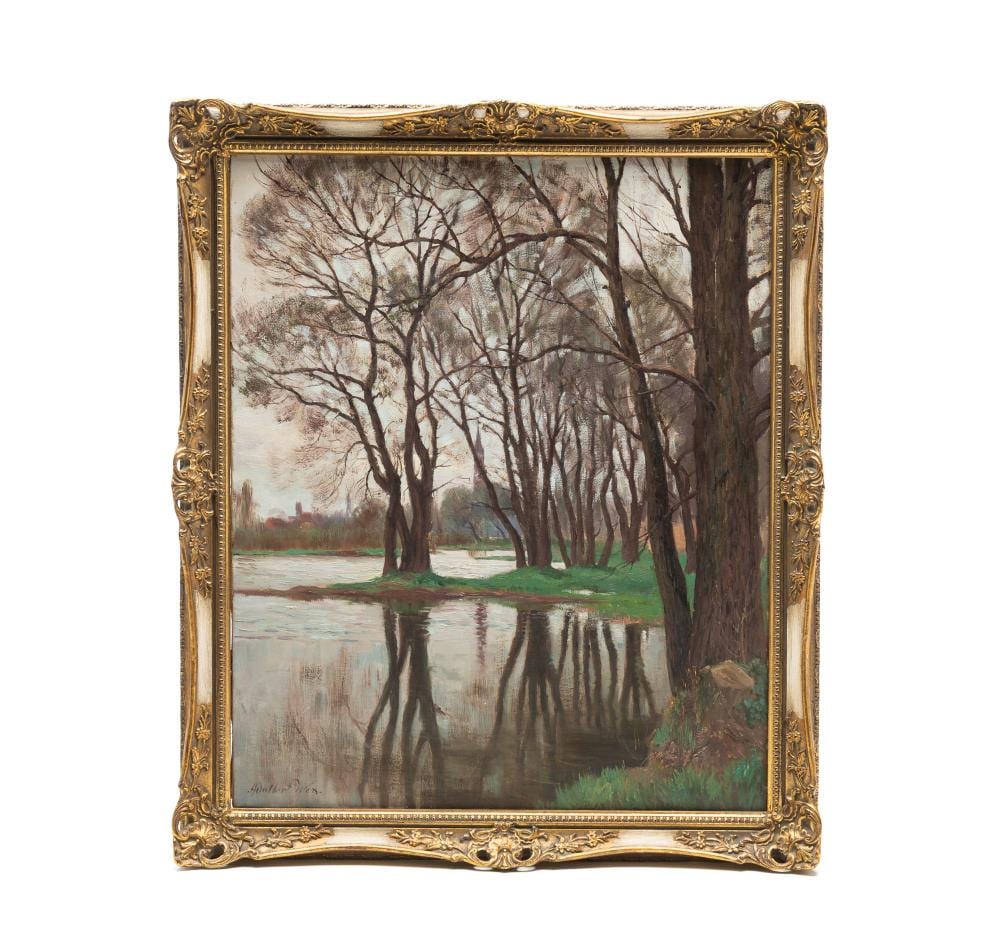 adalbert wex german 1867 1932 oil on canvas of trees near water frame 28 75 h 24 25 w canvas 25 25 h 20 5 w · Amelia Jeffers · 2026-03-20 Adalbert Wex comparable auction result: adalbert wex german 1867 1932 oil on canvas of trees near water frame 28 75 h 24 25 w canvas 25 25 h 20 5 w