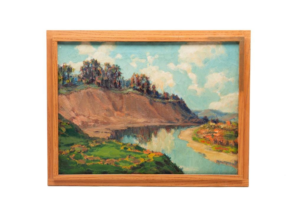 Charles William Duvall comparable auction result: charles william duvall columbus ohio 1864 1965 oil on canvas landscape dated 1962 frame 27 25 h 35 25 w canvas 24 h 32 w