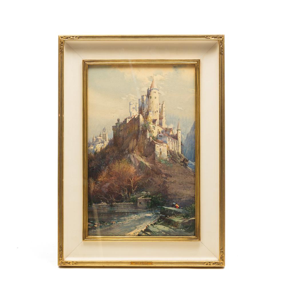 Noel Harry Leaver comparable auction result: noel harry leaver british 1889 1951 alcazar segovia spain watercolor frame 23 5 h 17 w sight 17 25 h 11 w