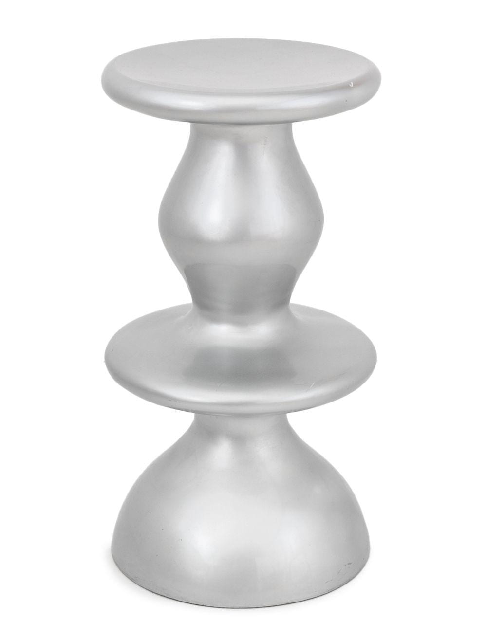 karim rashid one off silver tone pedestal · Auctions at Showplace · 2026-04-30 Karim Rashid comparable auction result: karim rashid one off silver tone pedestal