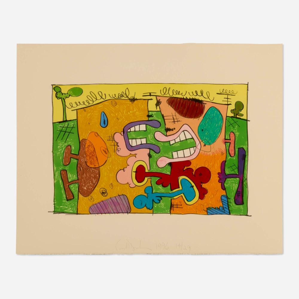 Carroll Dunham comparable auction result: carroll dunham untitled