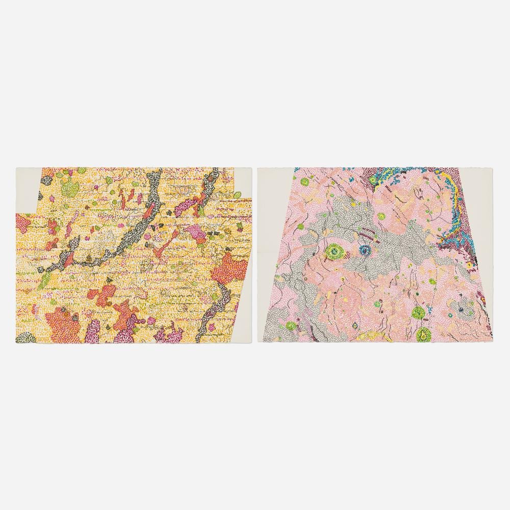 nancy graves two works from the lithographs based on geologic maps of lunar orbiter and apollo landing sites series · Rago Arts and Auction Center · 2026-03-13 Nancy Graves comparable auction result: nancy graves two works from the lithographs based on geologic maps of lunar orbiter and apollo landing sites series