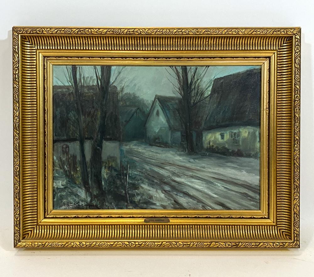 Poul Kastrup comparable auction result: paul kastrup 20th c street scene o c