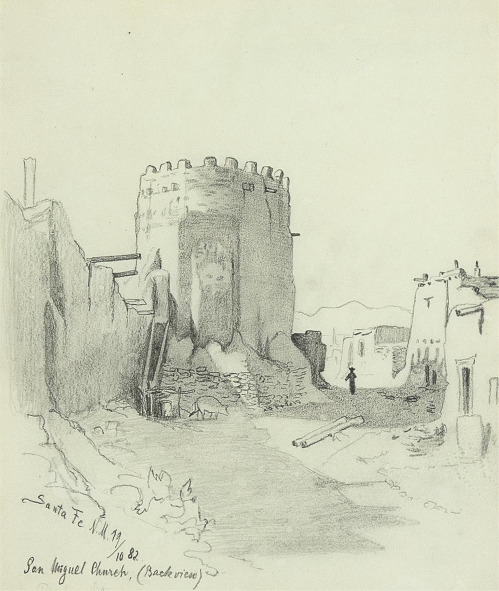 Rudolf Daniel Ludwig Cronau comparable auction result: rudolf daniel ludwig cronau san miguel church santa fe new mexico 1882