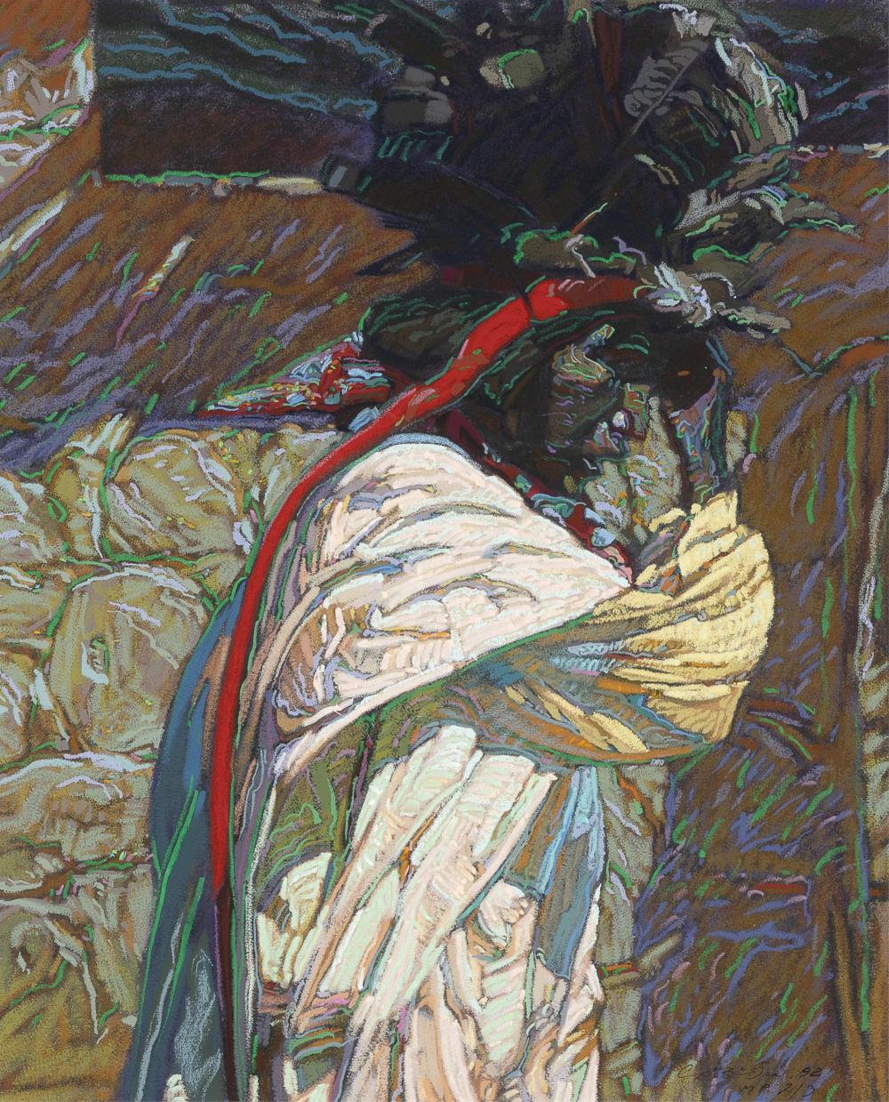 George Arthur Carlson comparable auction result: george arthur carlson turkey feather headdress 1992