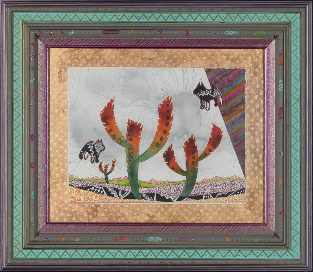 fran larsen vision of dances past 1990 · Santa Fe Art Auction · 2026-03-10 Fran Larsen comparable auction result: fran larsen vision of dances past 1990