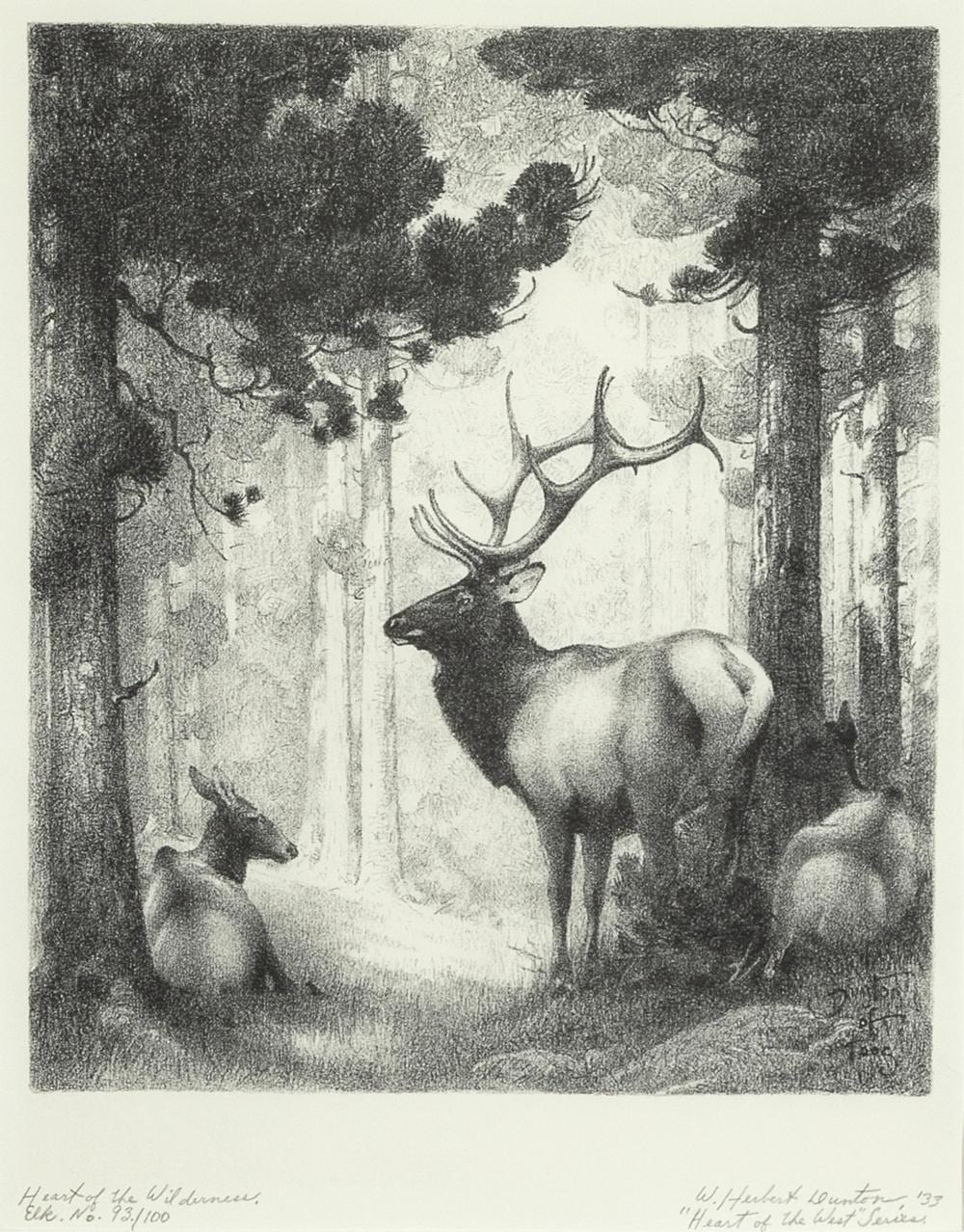 William Herbert Dunton comparable auction result: william herbert dunton heart of the wilderness 1933