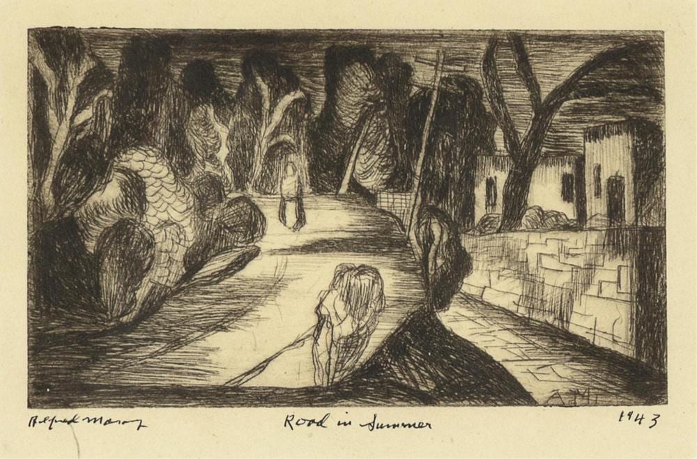 Alfred Gwynne Morang comparable auction result: alfred gwynne morang road in summer 1943