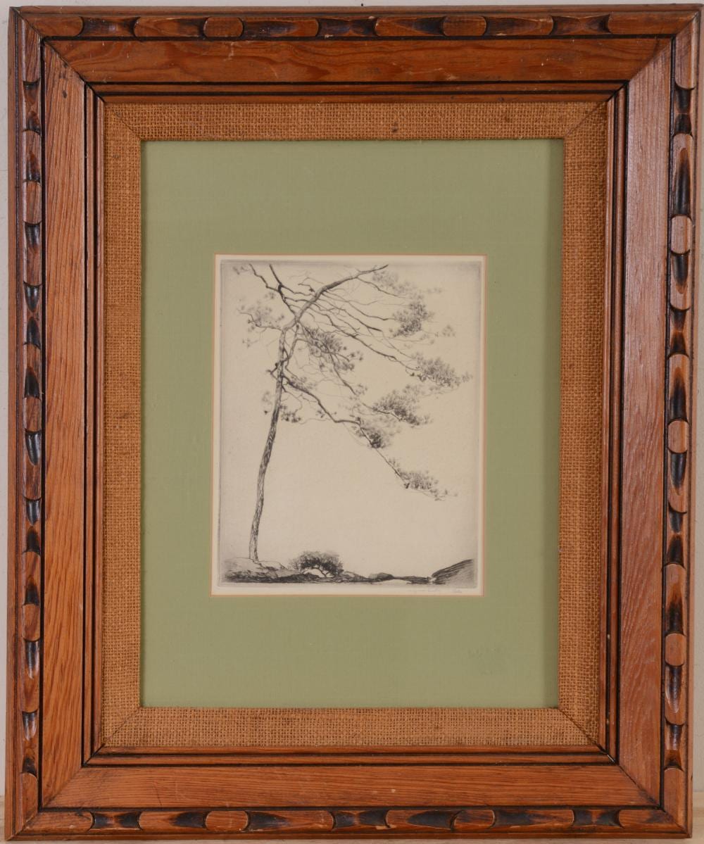 Alfred Hutty comparable auction result: alfred hutty etching