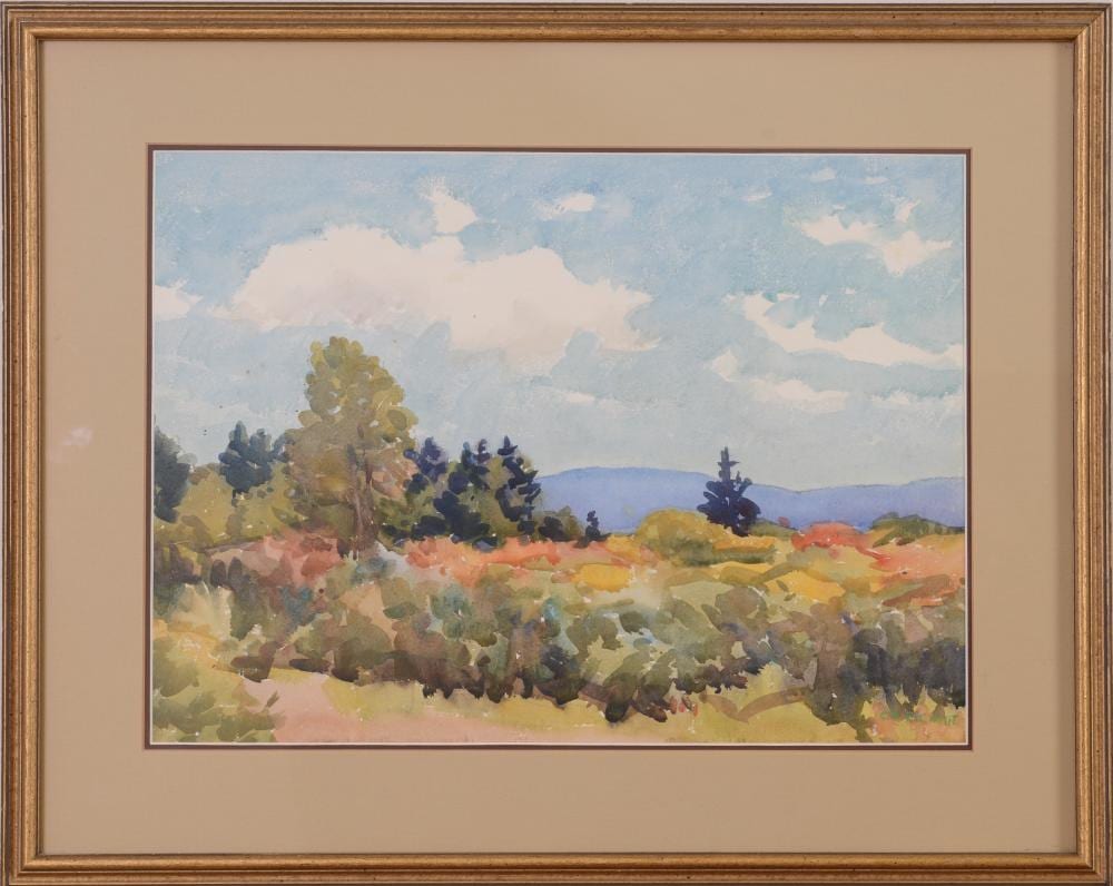 Charles Henry Richert comparable auction result: charles henry richert 1880 1974 maine mass autumn landscape
