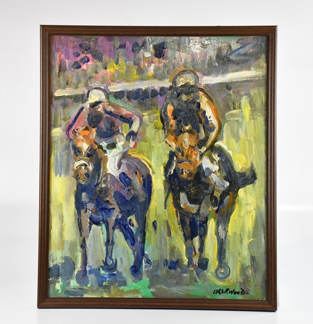 James Lawrence Isherwood comparable auction result: james lawrence isherwood 1917 1989 oil on board nijinsky winning st leger 1970 signed inscribed verso 60 x 50cm framed