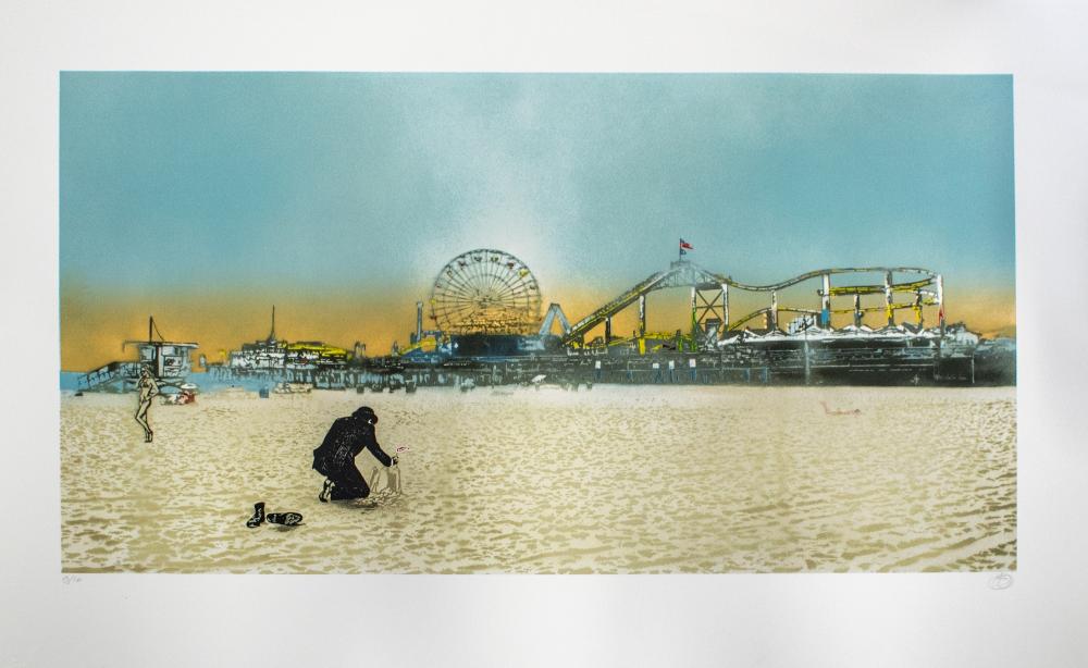 Nick Walker comparable auction result: nick walker british 1969 the morning after santa monica sunset 2013