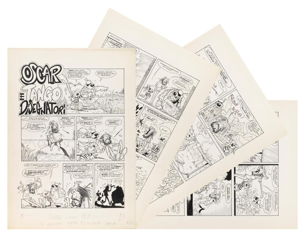 Giorgio Cavazzano comparable auction result: giorgio cavazzano oscar e tango disegnatori 1975