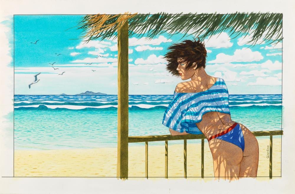 Vittorio Giardino comparable auction result: vittorio giardino vacanze fatali 1989