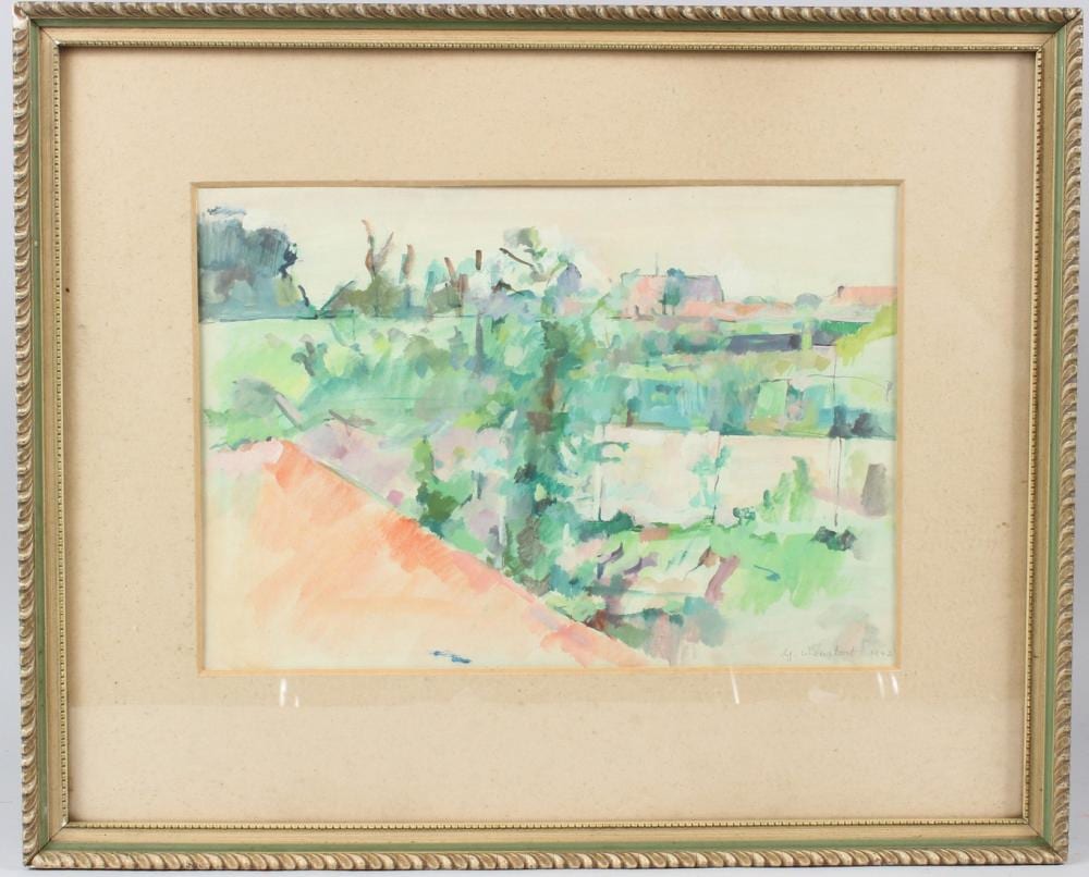 George Weissbort comparable auction result: george weissbort 1928 2013 landscape with trees watercolour signed and dated 1952 22 5 x 32 5cm