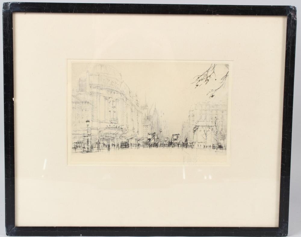 William Walcot comparable auction result: william walcot 1874 1943 marble arch oxford street london etching signed 13 5 x 21 5cm plate