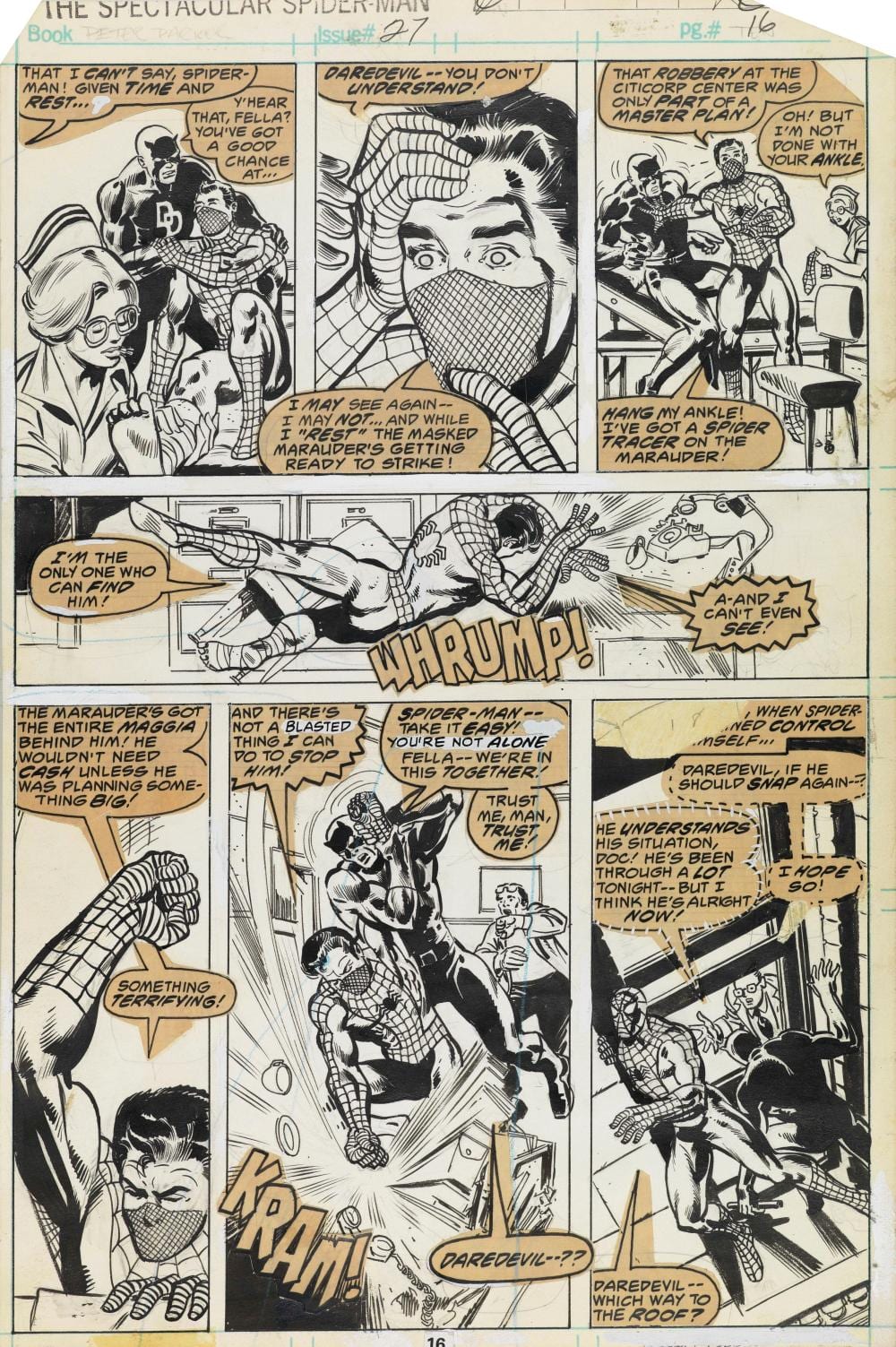 Frank Miller comparable auction result: frank miller the spectacular spider man the blind leading the blind 1979