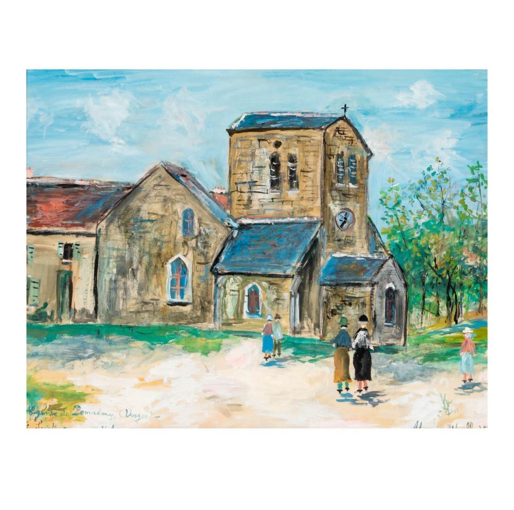 Mauritz Frederik Hendrik DeHaas comparable auction result: maurice valadon utrillo 1883 1955 eglise de pomremy vosges sainte jeanne d arc