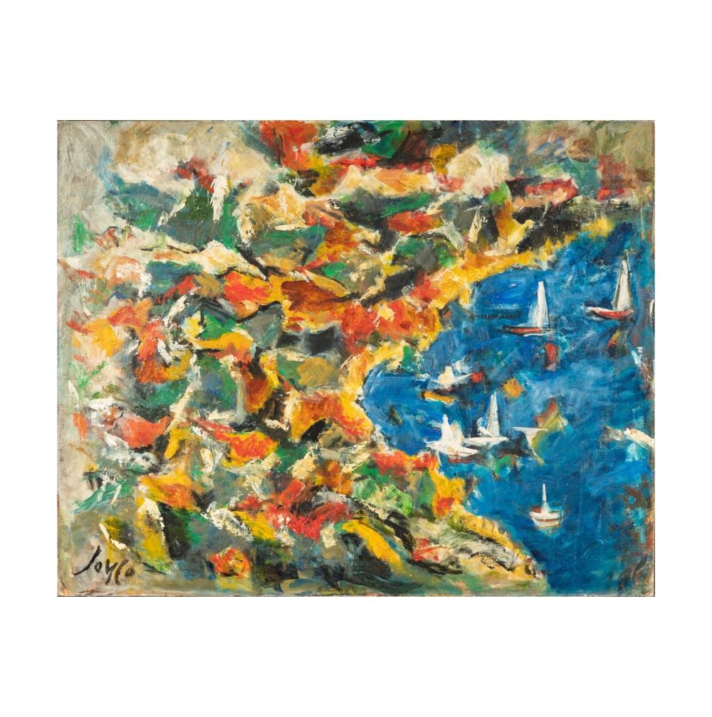 Marcel Janco comparable auction result: marcel janco 1895 1984 bord du lac suisse