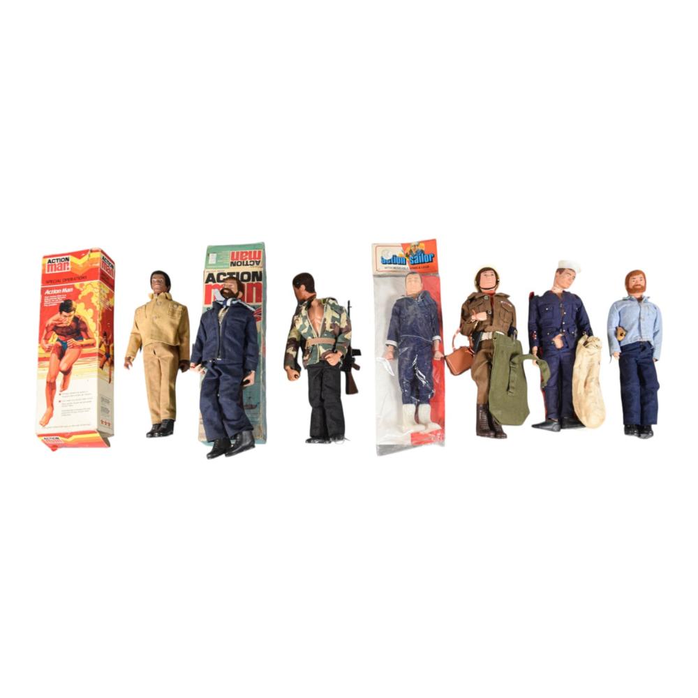 7 Palitoy Action Man and Vintage 12-Inch Action Figure Collection, circa 1970s sold by Willow Auction House, lot 153 — auction record photograph