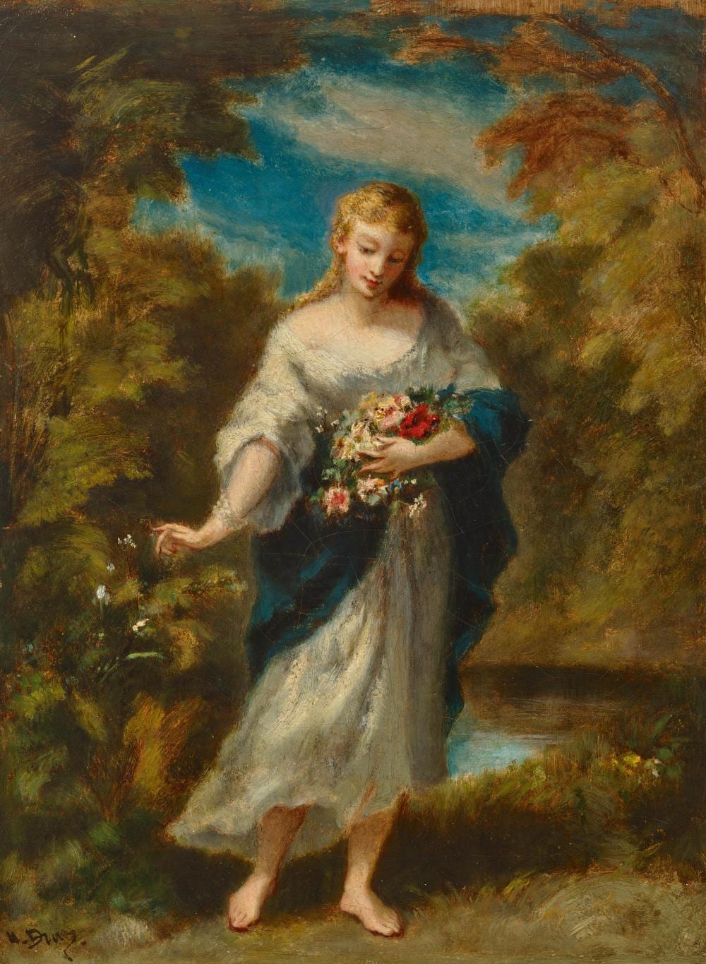 Narcisse Virgilio Diaz de la Peña comparable auction result: narcisse virgilio diaz de la pe a