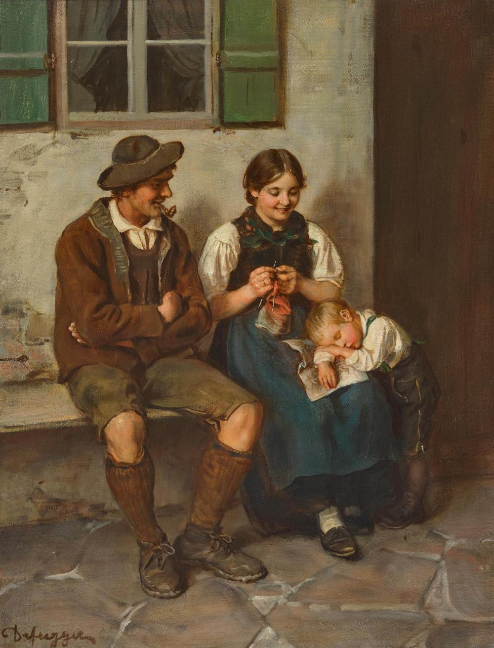 Franz von Defregger comparable auction result: franz von defregger