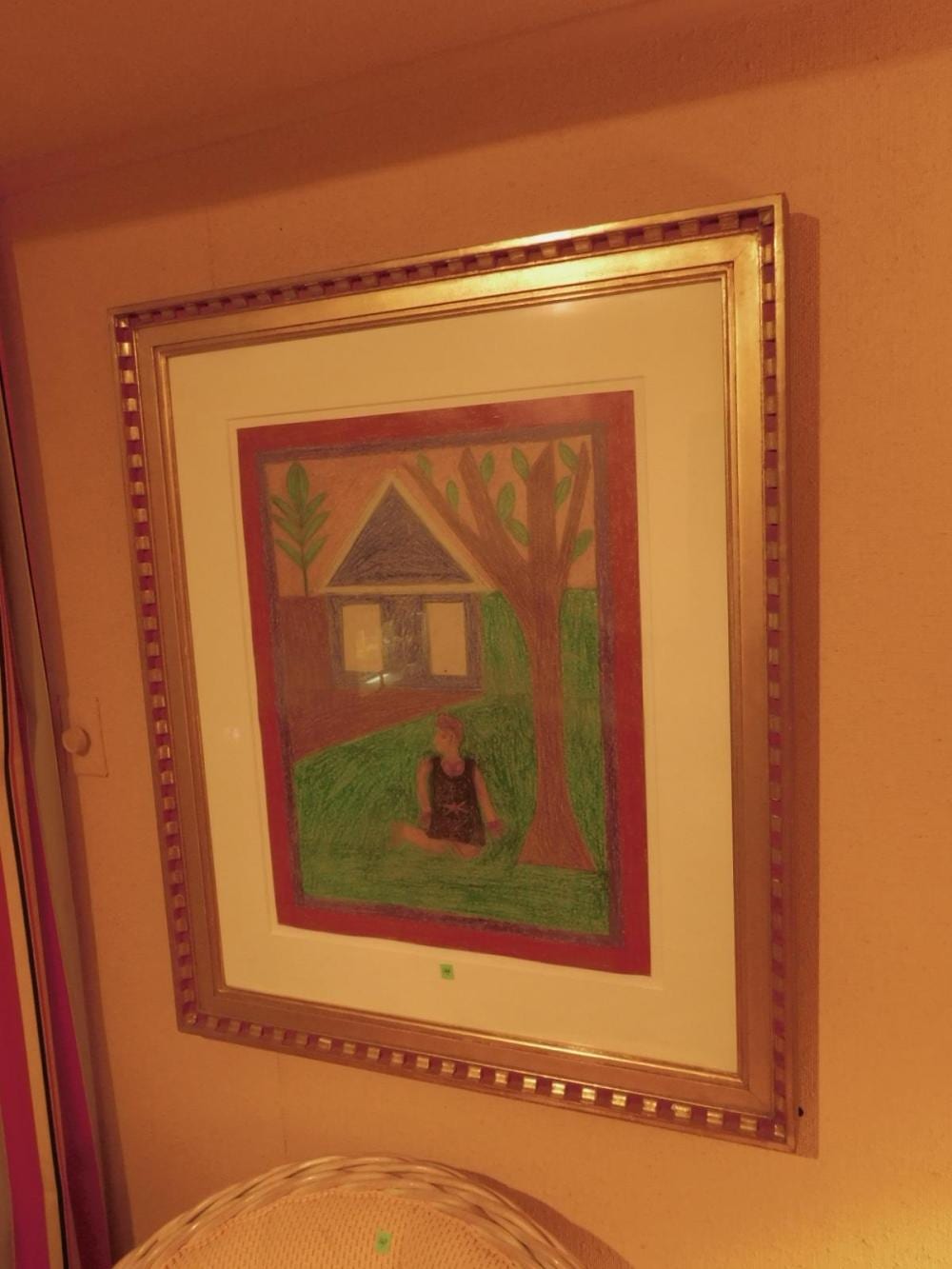 Eddie Arning comparable auction result: eddie arning painting