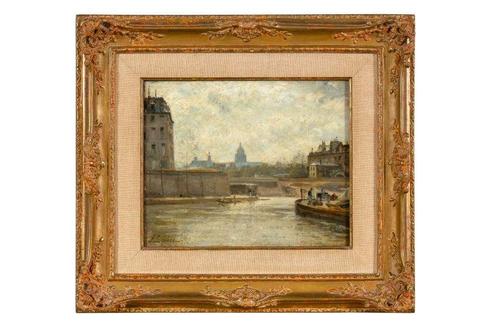 Stanislas Lépine comparable auction result: stanislas l pine 1835 1892 paris la seine avec le panth on
