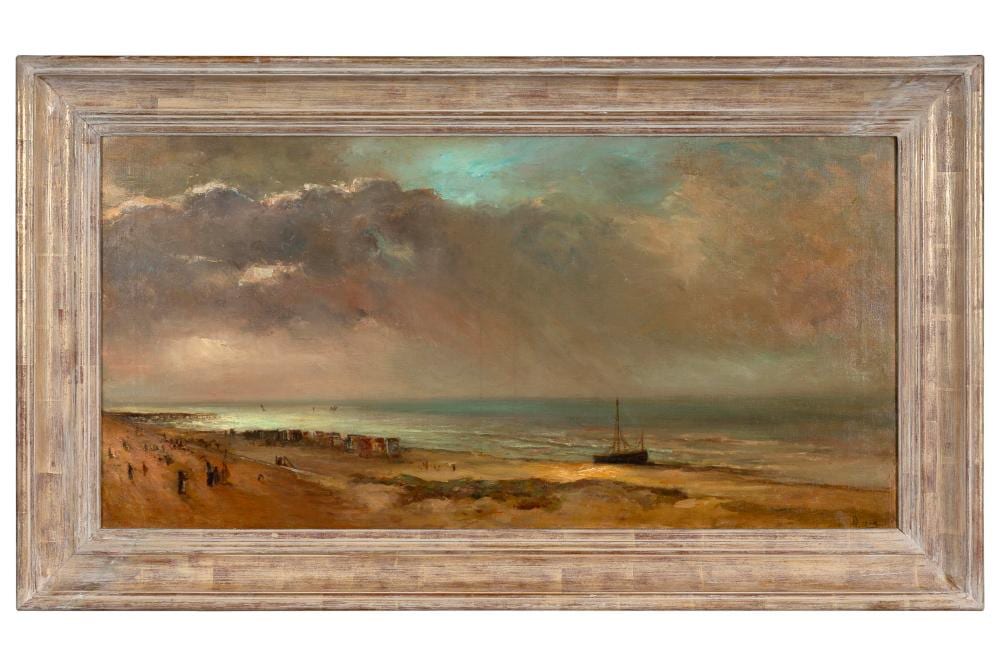 Louis Victor Antoine Artan comparable auction result: louis artan de saint martin 1837 1890 cabines de bain sur la c te belge