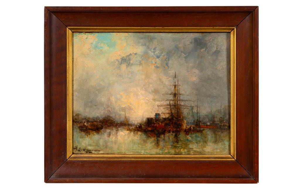 jean tienne karnec 1865 1934 bateaux au port en normandie · Aguttes · 2026-03-18 J. E. Karnec comparable auction result: jean tienne karnec 1865 1934 bateaux au port en normandie