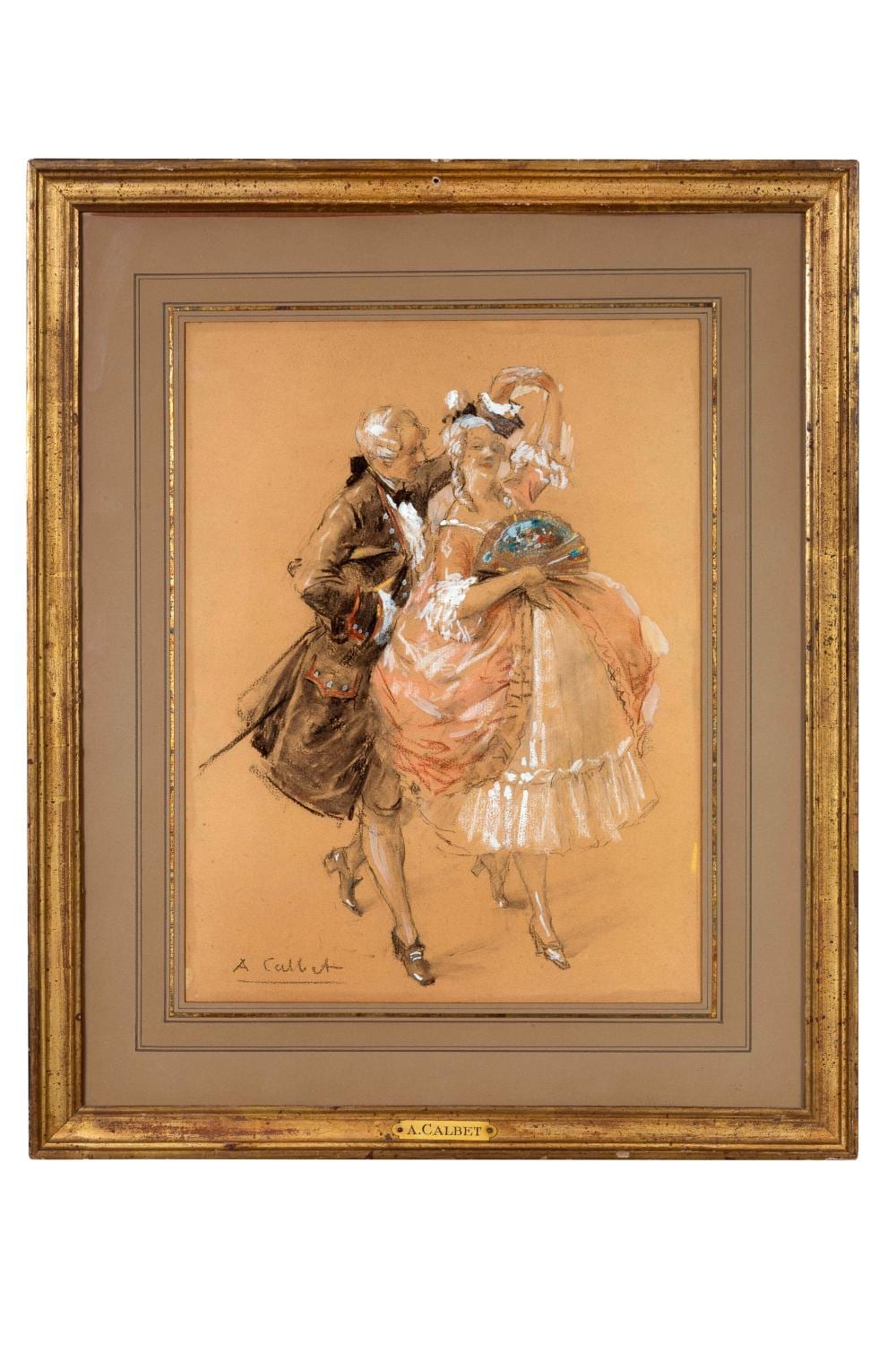 Antoine Calbet comparable auction result: antoine calbet 1860 1942 r union de deux dessins
