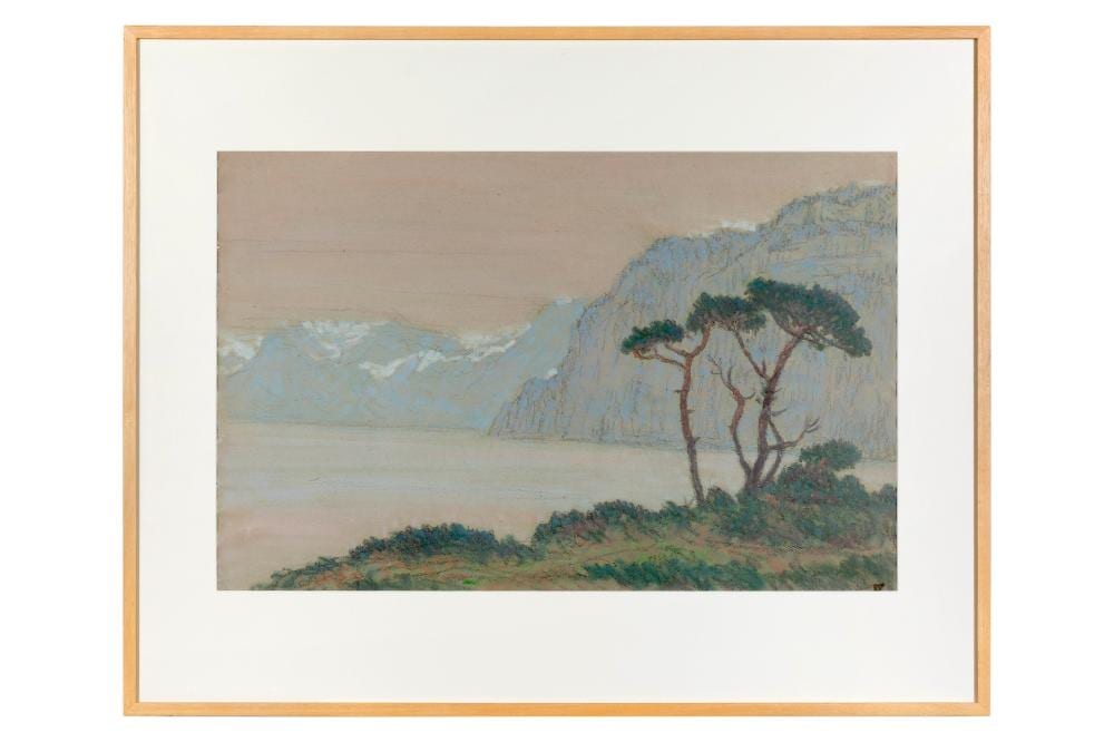 Jean-Francis Auburtin comparable auction result: jean francis auburtin 1866 1930 les pins lac de c me