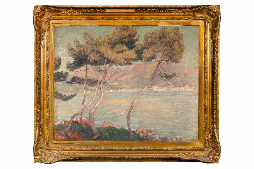 Léon Detroy comparable auction result: l on detroy 1857 1955 vue de menton depuis le cap martin vers 1903 1906