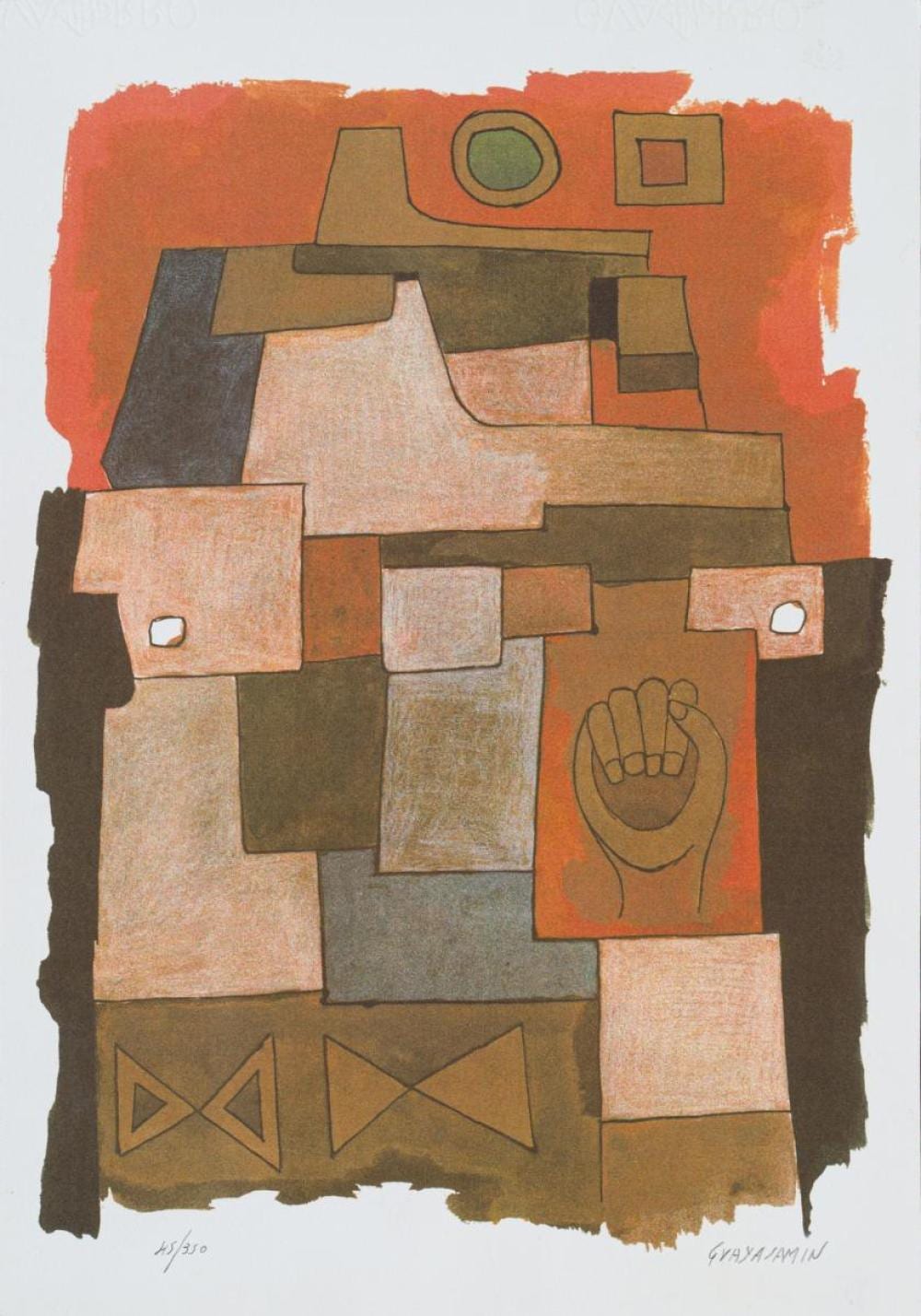 Oswaldo Guayasamín comparable auction result: oswaldo guayasam n quito 1919 baltimore 1999 las d cada