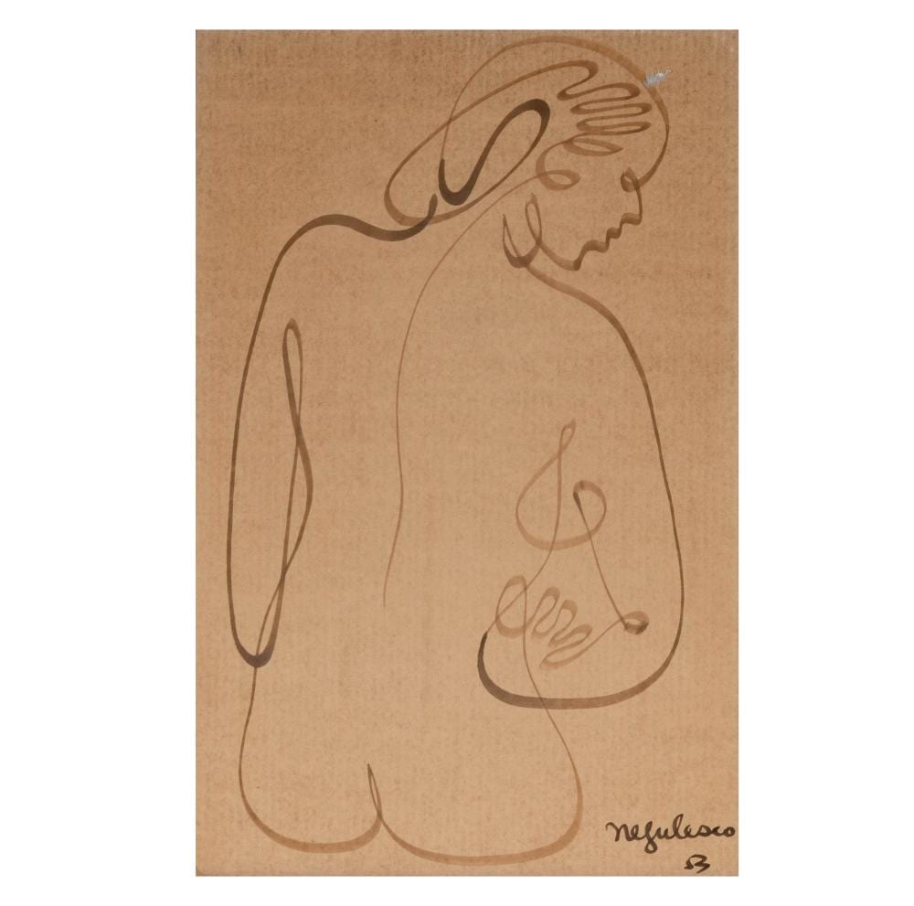 Jean Negulesco comparable auction result: jean negulesco 1900 1993 seated nude figure