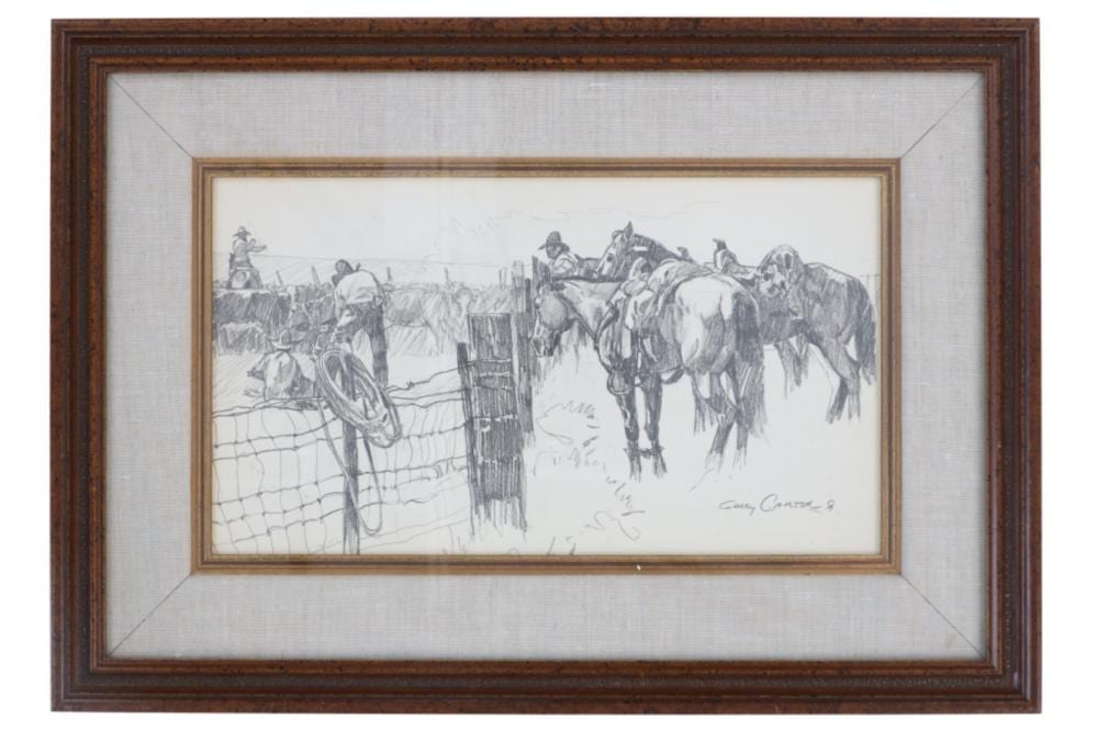 gary carter 1939 2025 original cowboy drawing · North American Auction Company · 2026-03-14 Gary Carter comparable auction result: gary carter 1939 2025 original cowboy drawing