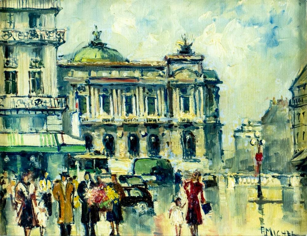 A. Michel comparable auction result: andre michel france canada 1945 oil painting