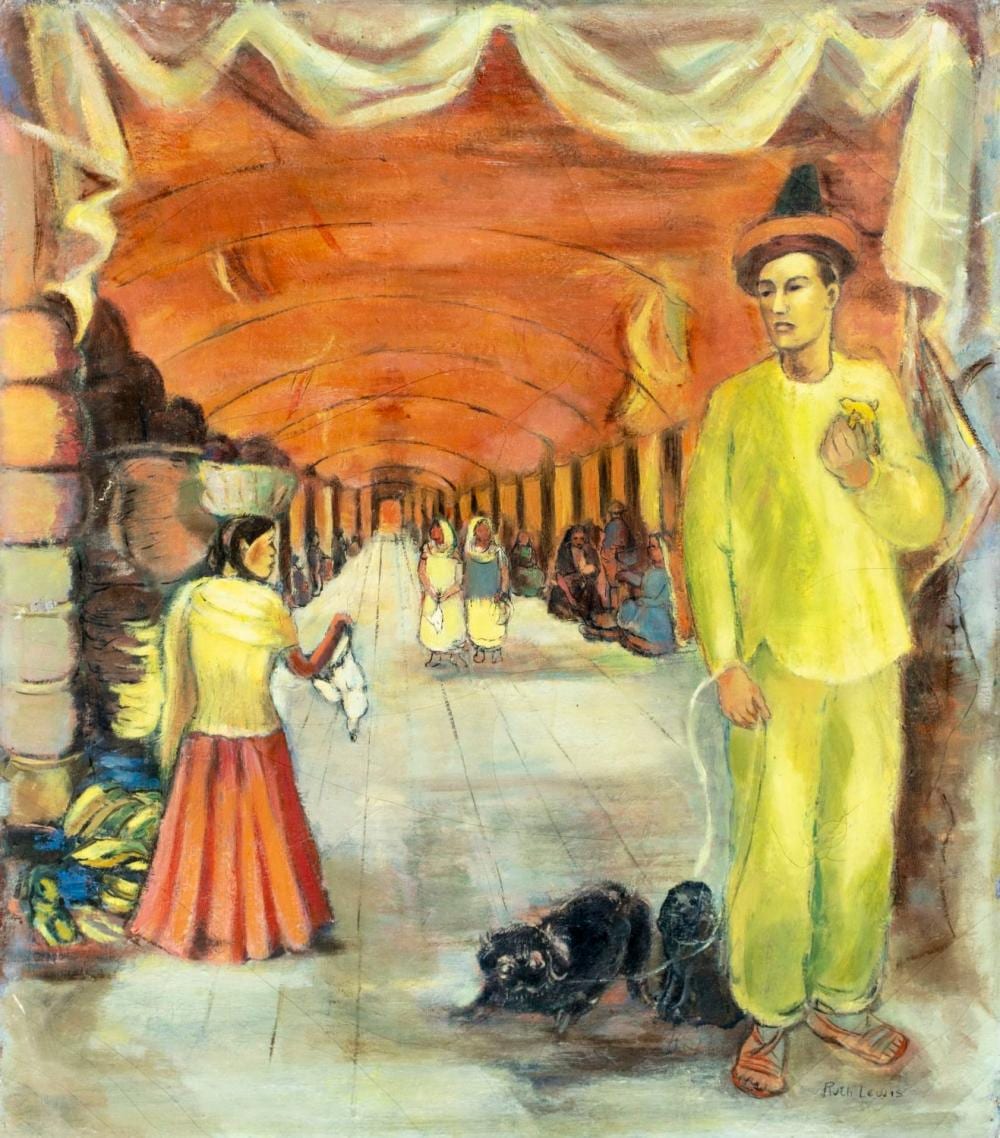 ruth lewis ny 1905 1963 oil painting · Broward Auction Gallery LLC · 2026-06-07 Ruth Lewis comparable auction result: ruth lewis ny 1905 1963 oil painting