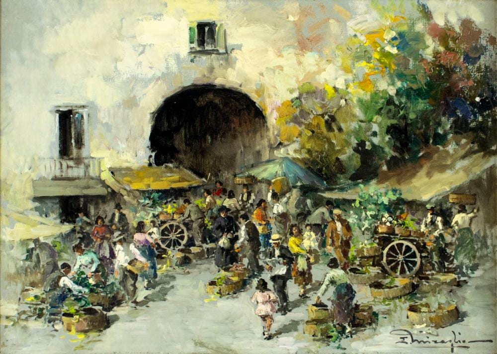 Ermogene Miraglia comparable auction result: ermogene miraglia italy 1907 1964 oil painting