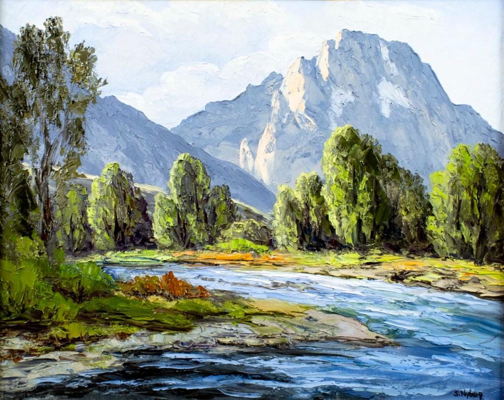 Susanne Nyberg comparable auction result: susanne nyberg az b 1953 oil painting