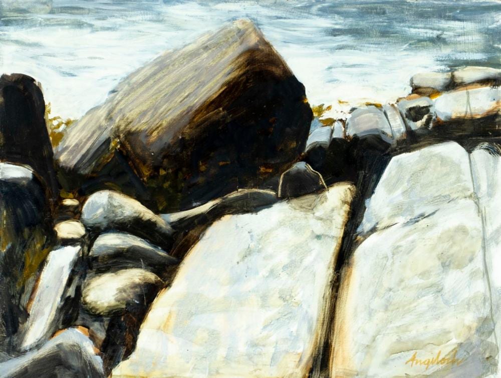 Robert Angeloch comparable auction result: robert angeloch ny 1922 2011 oil painting