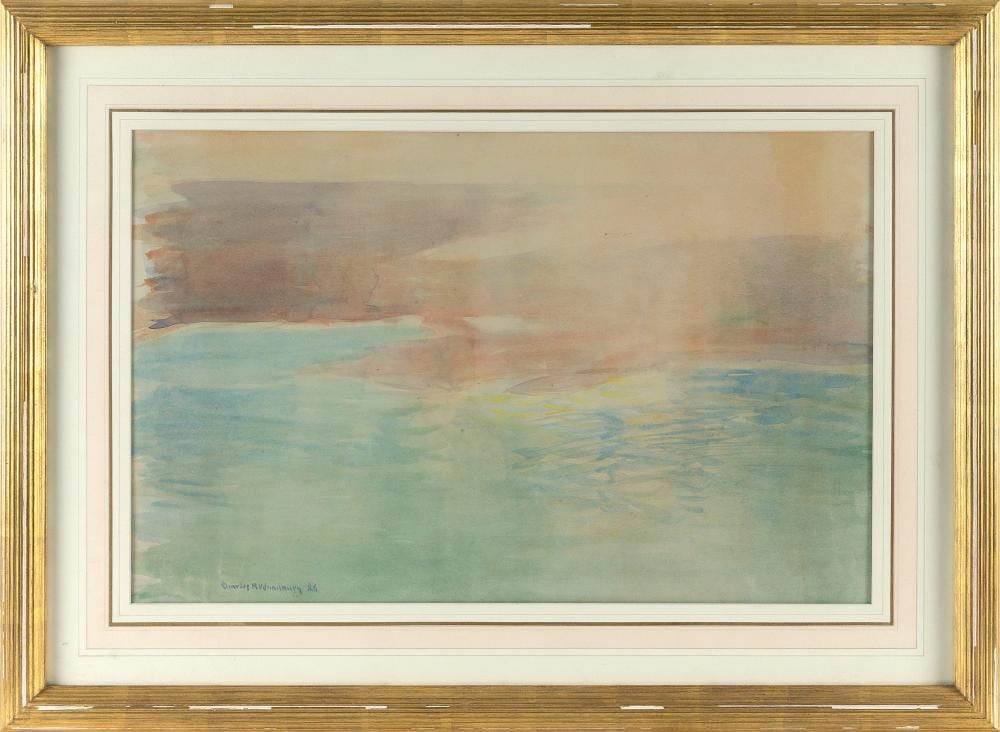 charles herbert woodbury maine massachusetts 1864 1940 aerial view watercolor on paper 15 5 x 25 sight framed 24 x 34 · Sandwich Auction House · 2026-04-15 Charles Herbert Woodbury comparable auction result: charles herbert woodbury maine massachusetts 1864 1940 aerial view watercolor on paper 15 5 x 25 sight framed 24 x 34